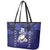 Custom Japan Rugby Pacific Leather Tote Bag Sakuras Rising Sun with Polynesian Pattern - Wonder Print Shop