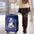 Custom Japan Rugby Pacific Luggage Cover Sakuras Rising Sun with Polynesian Pattern - Wonder Print Shop