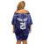 Custom Japan Rugby Pacific Off Shoulder Short Dress Sakuras Rising Sun with Polynesian Pattern - Wonder Print Shop