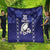 Custom Japan Rugby Pacific Quilt Sakuras Rising Sun with Polynesian Pattern - Wonder Print Shop