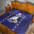 Custom Japan Rugby Pacific Quilt Sakuras Rising Sun with Polynesian Pattern - Wonder Print Shop