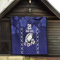 Custom Japan Rugby Pacific Quilt Sakuras Rising Sun with Polynesian Pattern - Wonder Print Shop