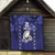 Custom Japan Rugby Pacific Quilt Sakuras Rising Sun with Polynesian Pattern - Wonder Print Shop