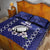 Custom Japan Rugby Pacific Quilt Bed Set Sakuras Rising Sun with Polynesian Pattern - Wonder Print Shop