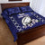 Custom Japan Rugby Pacific Quilt Bed Set Sakuras Rising Sun with Polynesian Pattern - Wonder Print Shop
