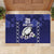 Custom Japan Rugby Pacific Rubber Doormat Sakuras Rising Sun with Polynesian Pattern - Wonder Print Shop