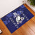 Custom Japan Rugby Pacific Rubber Doormat Sakuras Rising Sun with Polynesian Pattern - Wonder Print Shop