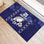 Custom Japan Rugby Pacific Rubber Doormat Sakuras Rising Sun with Polynesian Pattern - Wonder Print Shop