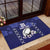 Custom Japan Rugby Pacific Rubber Doormat Sakuras Rising Sun with Polynesian Pattern - Wonder Print Shop