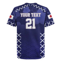 Custom Japan Rugby Pacific Rugby Jersey Sakuras Rising Sun with Polynesian Pattern - Wonder Print Shop
