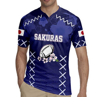 Custom Japan Rugby Pacific Rugby Jersey Sakuras Rising Sun with Polynesian Pattern - Wonder Print Shop
