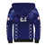 Custom Japan Rugby Pacific Sherpa Hoodie Sakuras Rising Sun with Polynesian Pattern - Wonder Print Shop