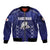 Custom Japan Rugby Pacific Sleeve Zip Bomber Jacket Sakuras Rising Sun with Polynesian Pattern - Wonder Print Shop