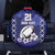 Custom Japan Rugby Pacific Spare Tire Cover Sakuras Rising Sun with Polynesian Pattern - Wonder Print Shop