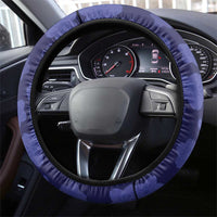 Japan Rugby Pacific Steering Wheel Cover Sakuras Rising Sun with Polynesian Pattern - Wonder Print Shop