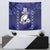 Custom Japan Rugby Pacific Tapestry Sakuras Rising Sun with Polynesian Pattern - Wonder Print Shop