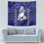 Custom Japan Rugby Pacific Tapestry Sakuras Rising Sun with Polynesian Pattern - Wonder Print Shop