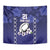 Custom Japan Rugby Pacific Tapestry Sakuras Rising Sun with Polynesian Pattern - Wonder Print Shop