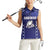 Custom Japan Rugby Pacific Women Sleeveless Polo Shirt Sakuras Rising Sun with Polynesian Pattern - Wonder Print Shop