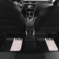 Custom Fiji England Rugby Car Mats Tapa Pattern and Rose Flower World Cup 2023 LT9 - Wonder Print Shop