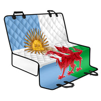 Wales Argentina Rugby Back Car Seat Cover The Welsh Dragon and Sol De Mayo World Cup 2023 LT9 - Wonder Print Shop