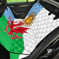 Wales Argentina Rugby Back Car Seat Cover The Welsh Dragon and Sol De Mayo World Cup 2023 LT9 - Wonder Print Shop