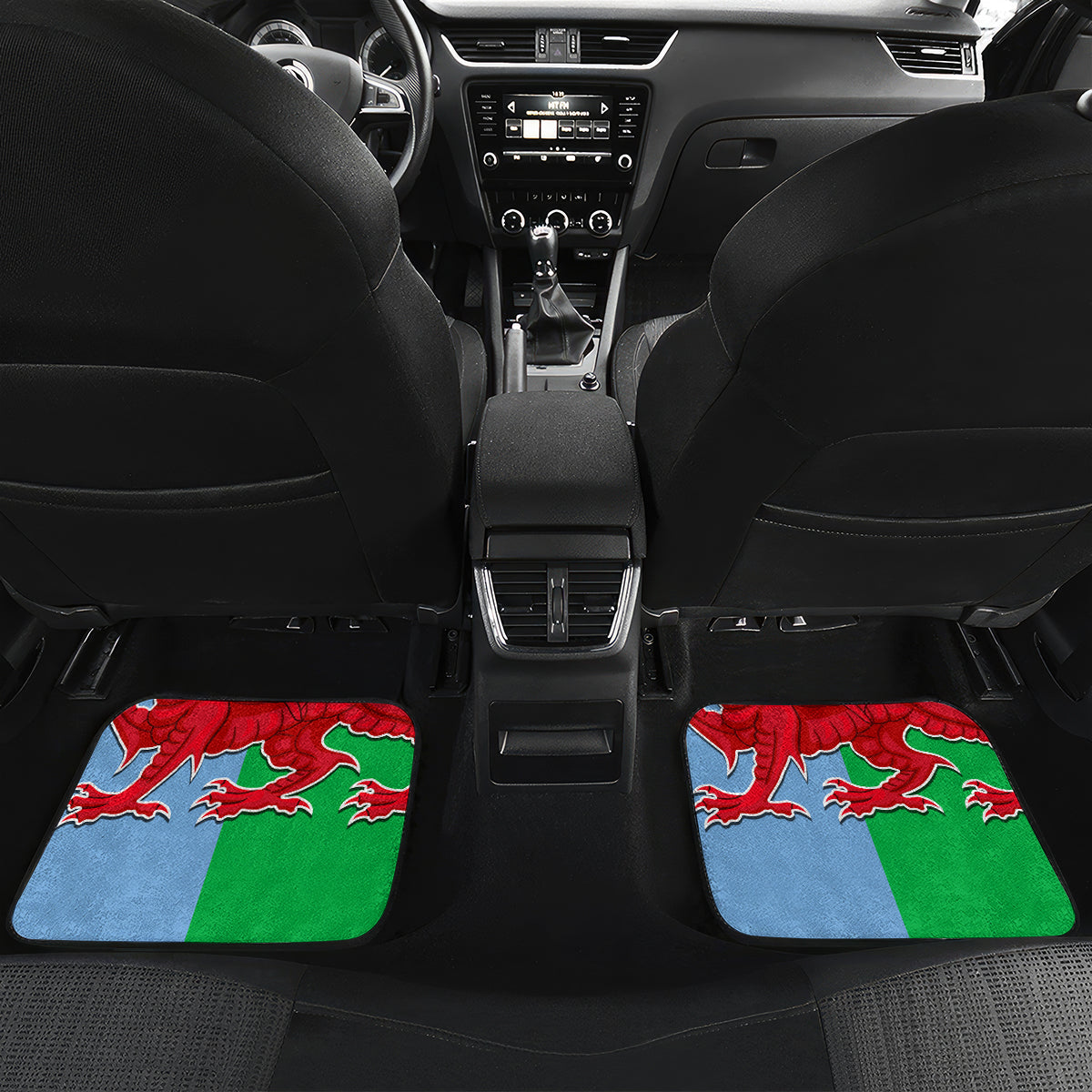 Wales Argentina Rugby Car Mats The Welsh Dragon and Sol De Mayo World Cup 2023 LT9 - Wonder Print Shop