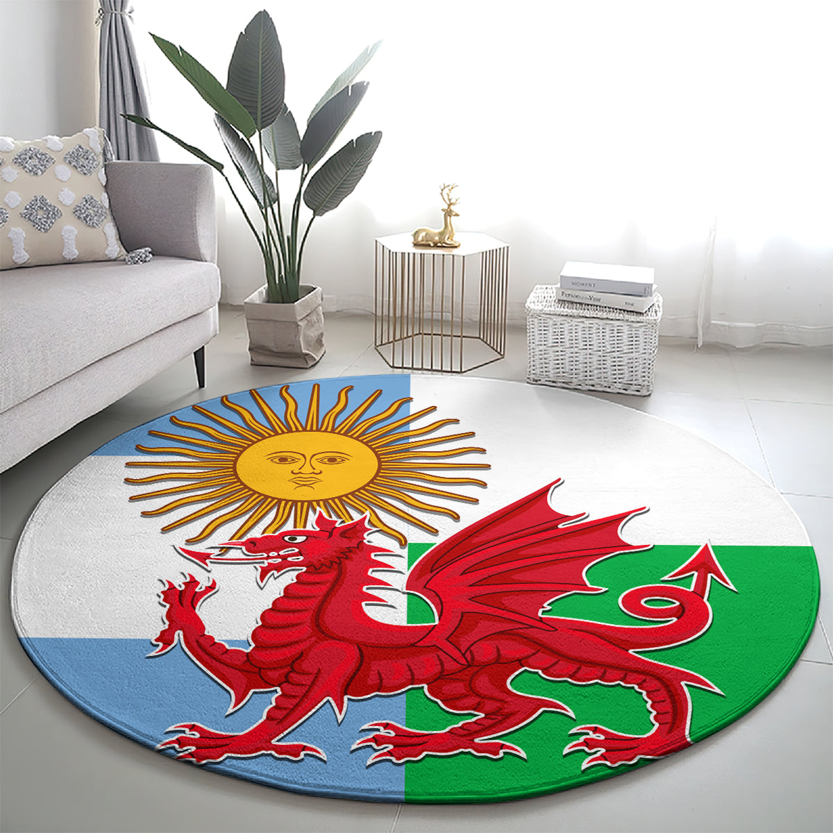 wales-argentina-rugby-round-carpet-the-welsh-dragon-and-sol-de-mayo-world-cup-2023