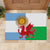 Wales Argentina Rugby Rubber Doormat The Welsh Dragon and Sol De Mayo World Cup 2023 - Wonder Print Shop
