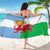 Wales Argentina Rugby Sarong The Welsh Dragon and Sol De Mayo World Cup 2023 - Wonder Print Shop