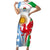 Wales Argentina Rugby Short Sleeve Bodycon Dress The Welsh Dragon and Sol De Mayo World Cup 2023 - Wonder Print Shop