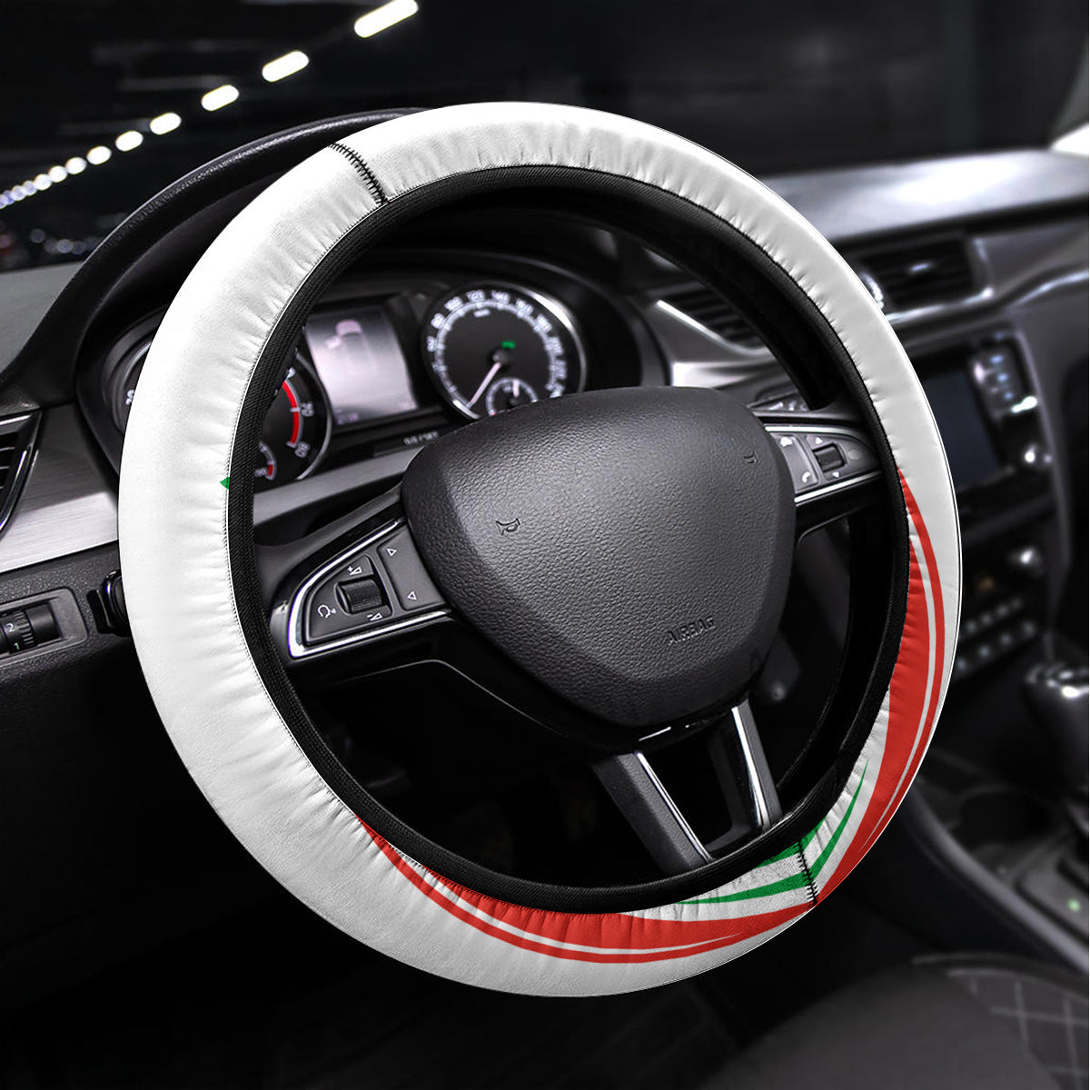Wales Argentina Rugby Steering Wheel Cover The Welsh Dragon and Sol De Mayo World Cup 2023 - Wonder Print Shop