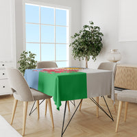 Wales Argentina Rugby Tablecloth The Welsh Dragon and Sol De Mayo World Cup 2023 - Wonder Print Shop