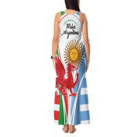 Wales Argentina Rugby Tank Maxi Dress The Welsh Dragon and Sol De Mayo World Cup 2023 - Wonder Print Shop