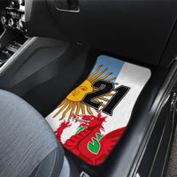 Custom Wales Argentina Rugby Car Mats The Welsh Dragon and Sol De Mayo World Cup 2023 LT9 - Wonder Print Shop