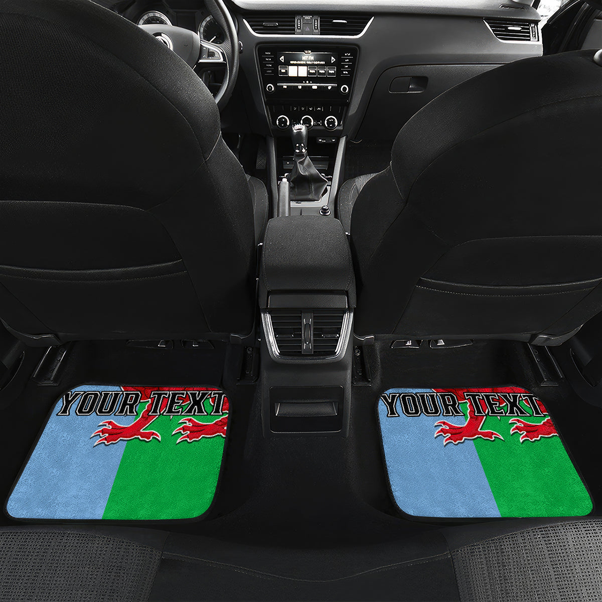 Custom Wales Argentina Rugby Car Mats The Welsh Dragon and Sol De Mayo World Cup 2023 LT9 - Wonder Print Shop