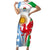 Custom Wales Argentina Rugby Family Matching Short Sleeve Bodycon Dress and Hawaiian Shirt The Welsh Dragon and Sol De Mayo World Cup 2023 - Wonder Print Shop