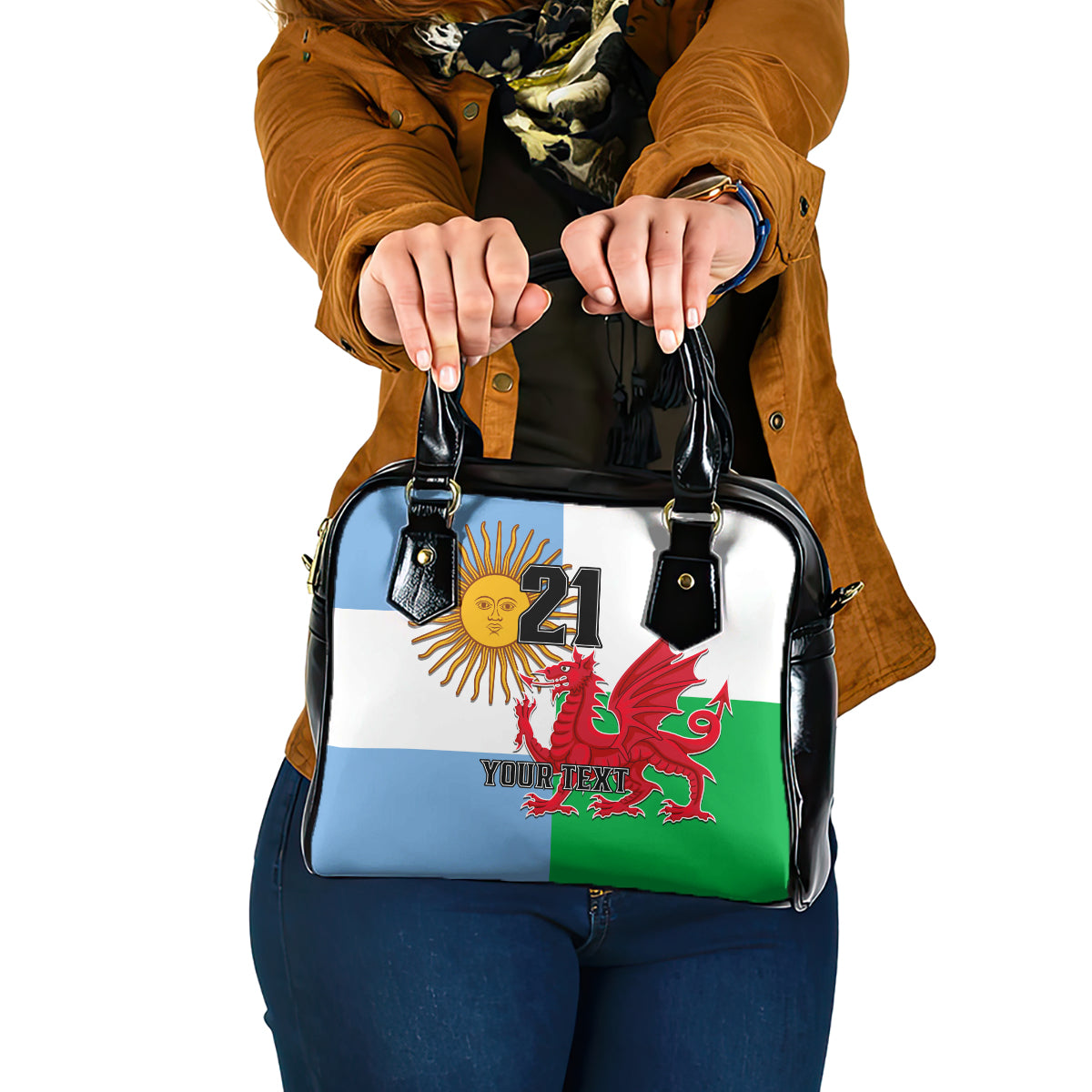 custom-wales-argentina-rugby-shoulder-handbag-the-welsh-dragon-and-sol-de-mayo-world-cup-2023