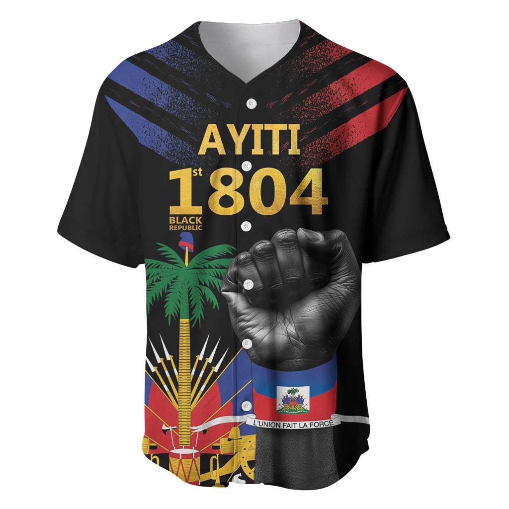 Haiti Independence Day Baseball Jersey The First Black Republic Since 1804 LT9 - Wonder Print Shop