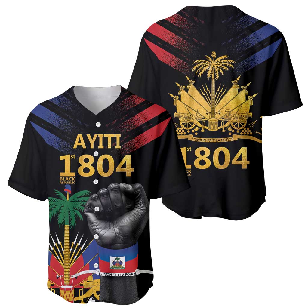 Haiti Independence Day Baseball Jersey The First Black Republic Since 1804 LT9 - Wonder Print Shop