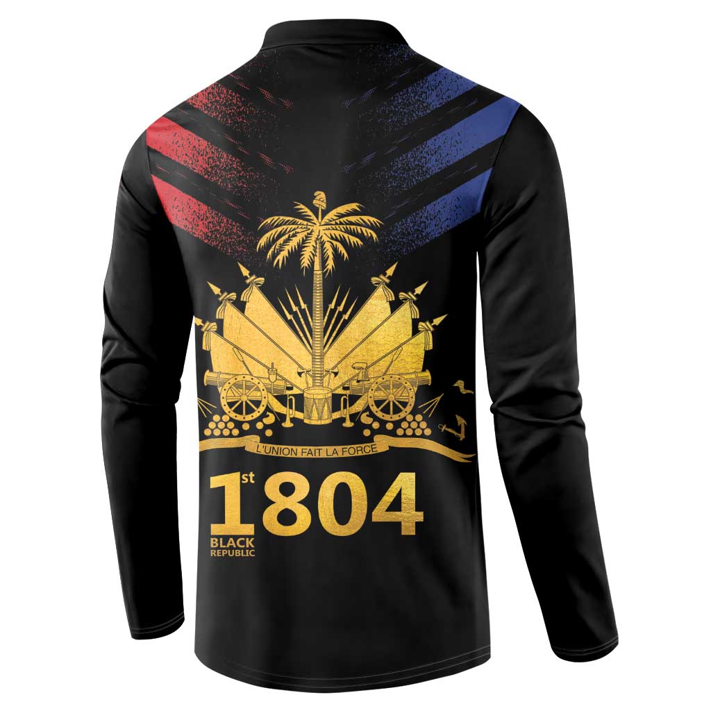Haiti Independence Day Button Sweatshirt The First Black Republic Since 1804 LT9 - Wonder Print Shop