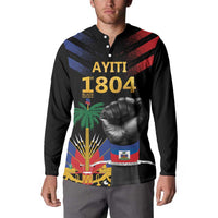 Haiti Independence Day Button Sweatshirt The First Black Republic Since 1804 LT9 - Wonder Print Shop