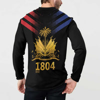 Haiti Independence Day Button Sweatshirt The First Black Republic Since 1804 LT9 - Wonder Print Shop