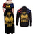 Haiti Independence Day Couples Matching Off Shoulder Maxi Dress and Long Sleeve Button Shirt The First Black Republic Since 1804 LT9 - Wonder Print Shop