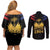 Haiti Independence Day Couples Matching Off Shoulder Short Dress and Long Sleeve Button Shirt The First Black Republic Since 1804 LT9 - Wonder Print Shop
