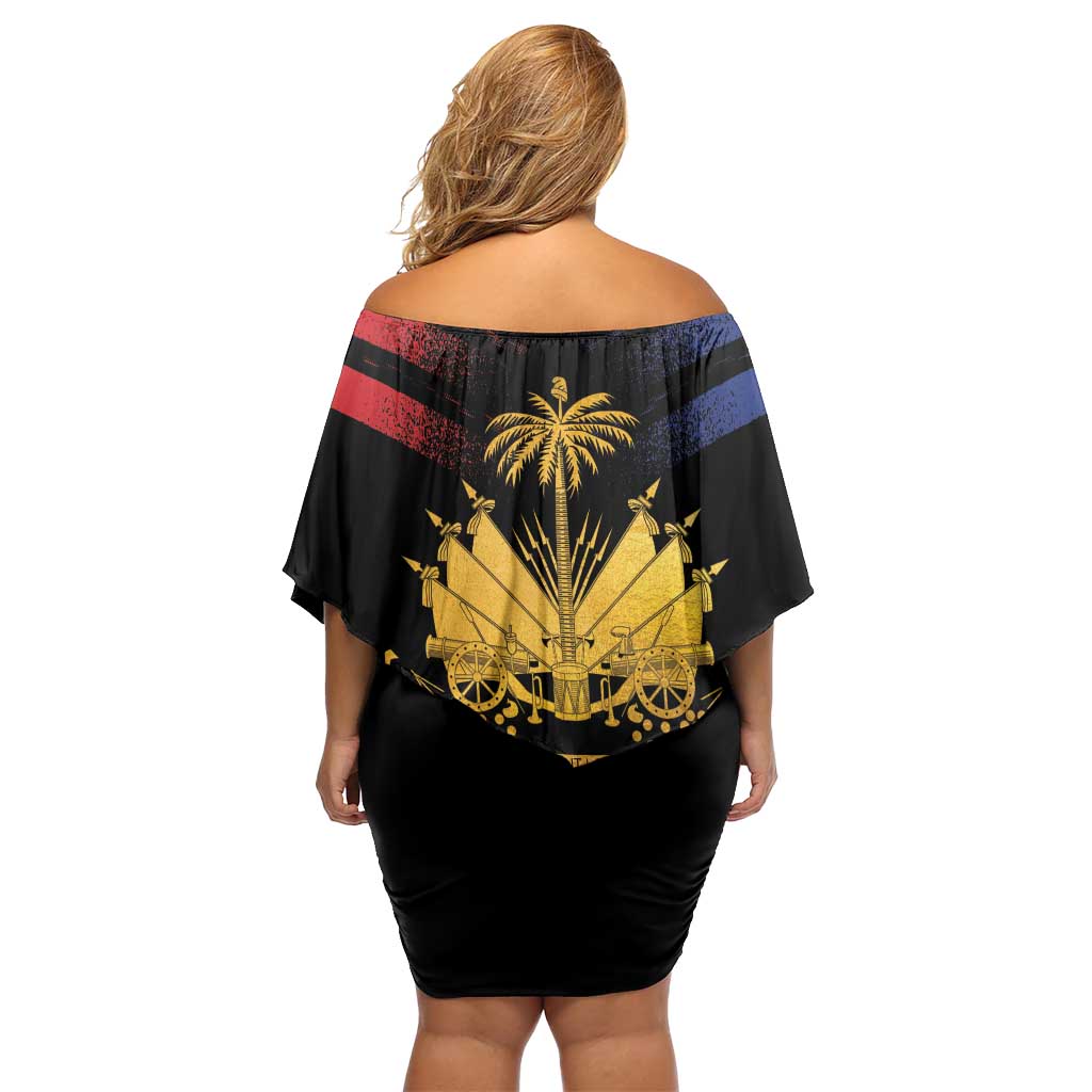 Haiti Independence Day Family Matching Off Shoulder Short Dress and Hawaiian Shirt The First Black Republic Since 1804 LT9 - Wonder Print Shop