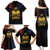 Haiti Independence Day Family Matching Puletasi and Hawaiian Shirt The First Black Republic Since 1804 - Wonder Print Shop