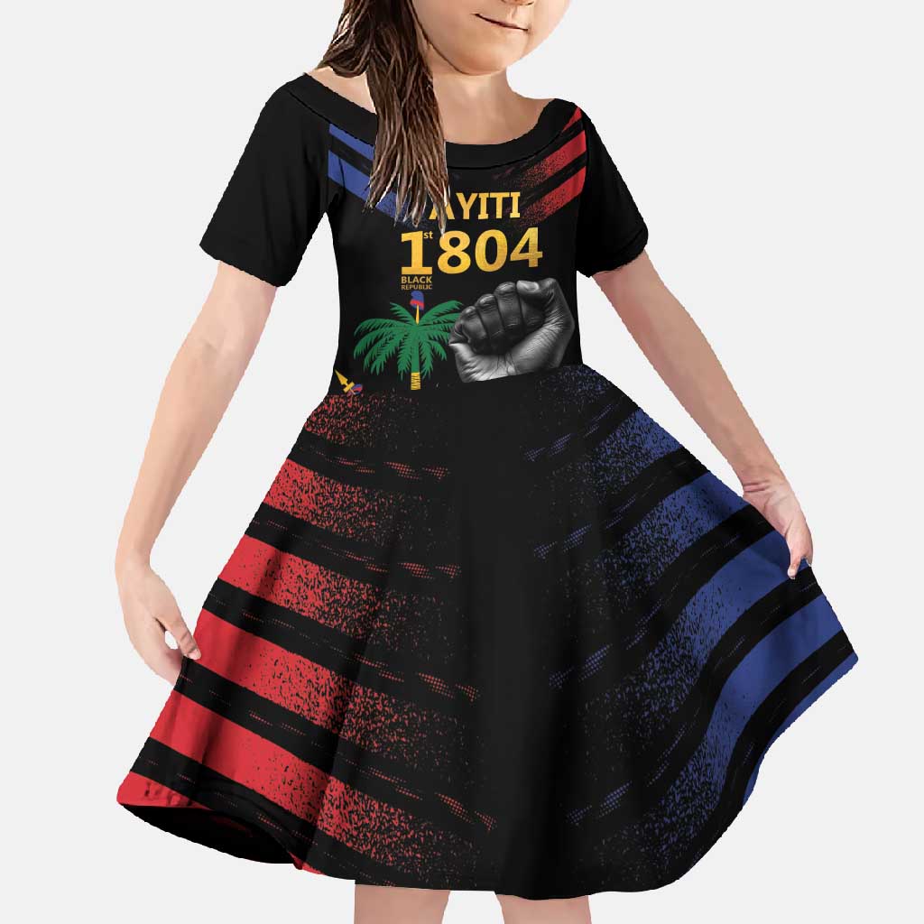 Haiti Independence Day Family Matching Tank Maxi Dress and Hawaiian Shirt The First Black Republic Since 1804 - Wonder Print Shop