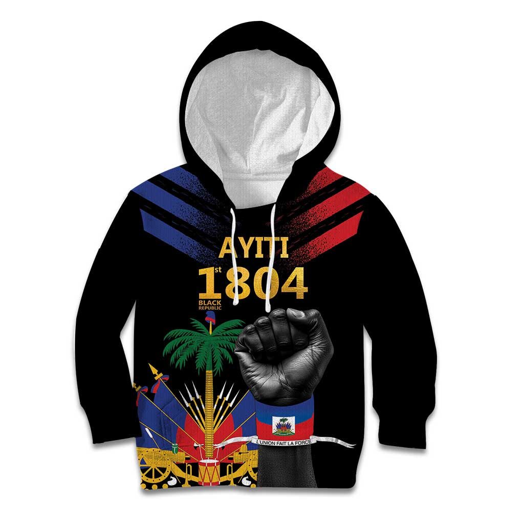 Haiti Independence Day Kid Hoodie The First Black Republic Since 1804 - Wonder Print Shop