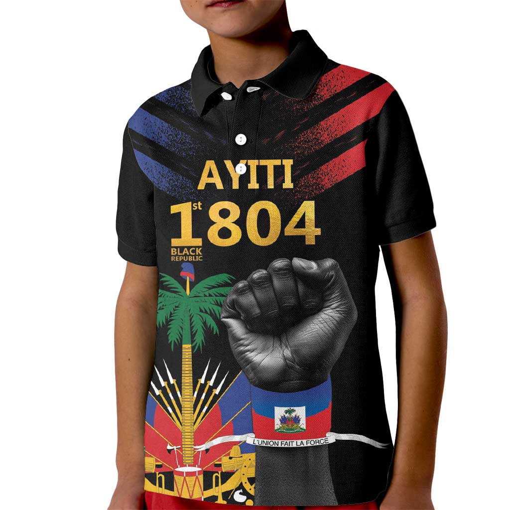 Haiti Independence Day Kid Polo Shirt The First Black Republic Since 1804 - Wonder Print Shop